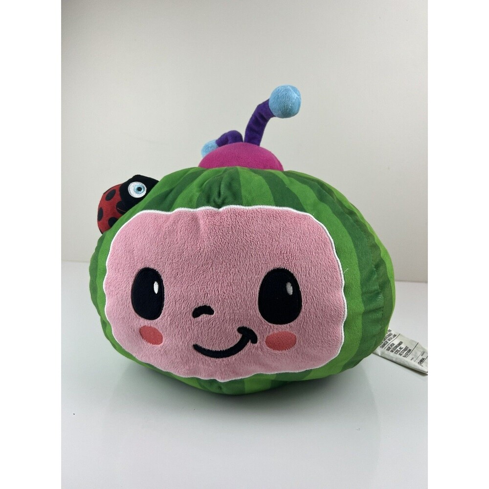 CoComelon Moonbug Plush Watermelon With Ladybug Large Pillow Stuffed Animal Toy